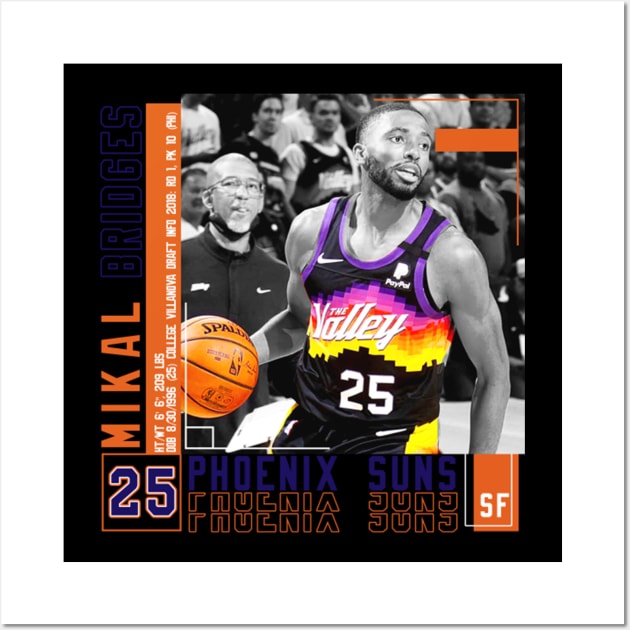 Mikal Bridges Paper Poster Wall Art by art.Hamdan